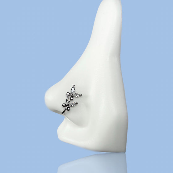 Double Butterfly Nose Cuff