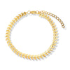 Chevron Anklet Gold