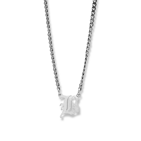 Old English Fixed Pendant Necklace