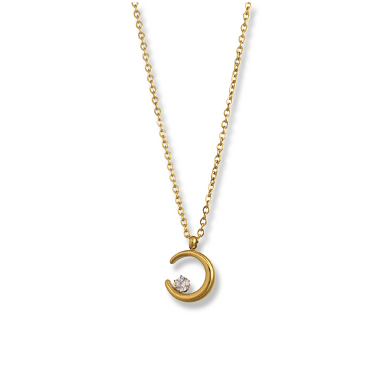 Mini Crescent x Star Necklace