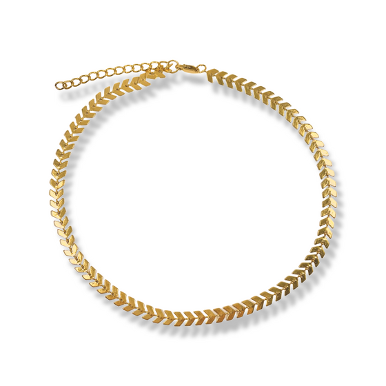 Chevron Choker Gold