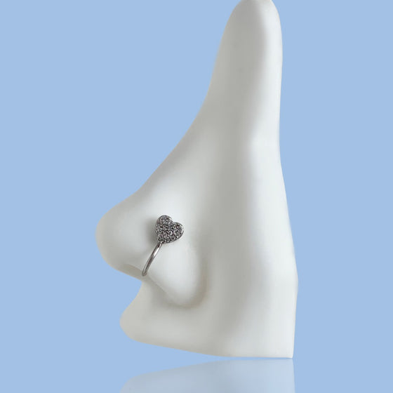 Solid Heart Nose Cuff