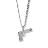 Pistol Pendant Necklace