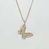 Transparent Butterfly Pendant Necklace