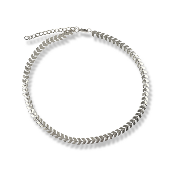 Chevron Choker SIlver