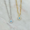 Evil Eye Coin Necklace