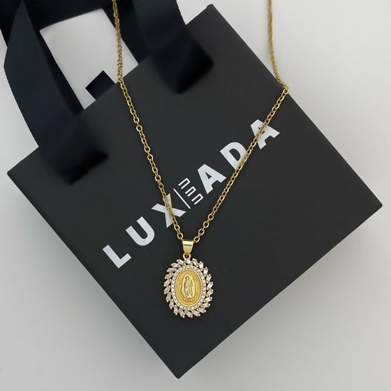 Serrated x Virgin Mary Necklace