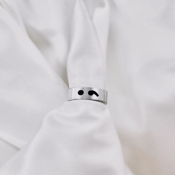 Semi Colon Ring