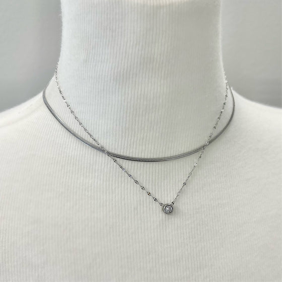 Gem x Snake Chain Layered Set