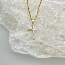  Dainty CZ Cross Necklace